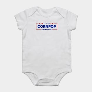 Re-Elect Cornpop One Bad Dude shirt Trump Mugshot 2023 Baby Bodysuit